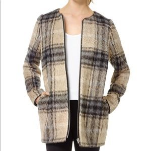 Aritzia Wilfred Plaid Coat